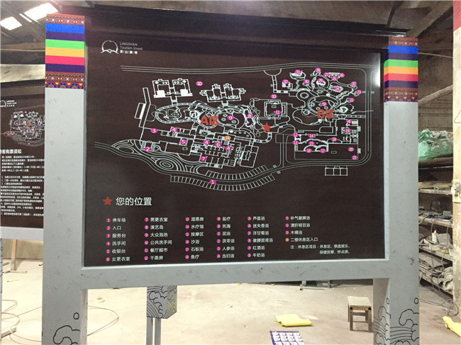 四川景区指示牌